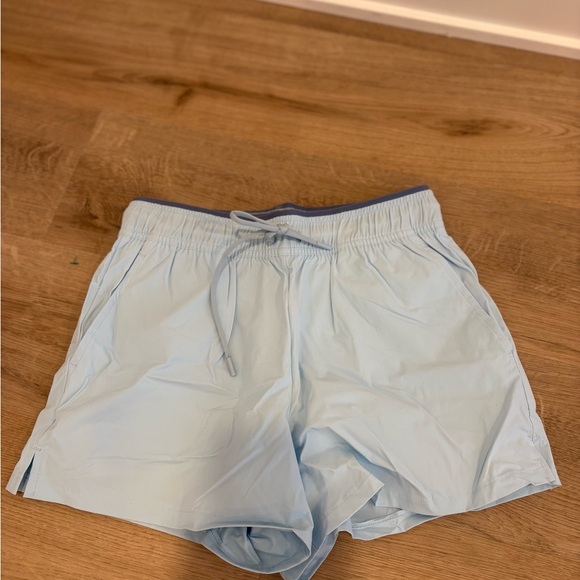 Yogalicious Pants - Yogalicious Sky Blue Athletic Shorts